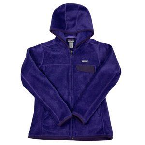 Women's Purple Patagonia Retool Fleece Hoodie Size Medium